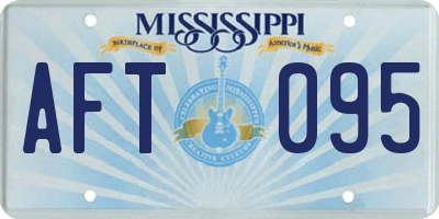 MS license plate AFT095