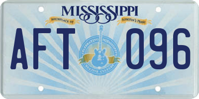 MS license plate AFT096