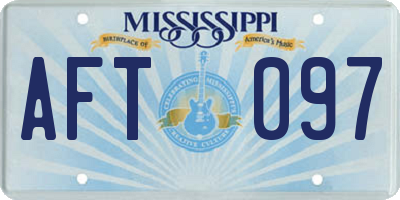 MS license plate AFT097