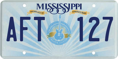 MS license plate AFT127