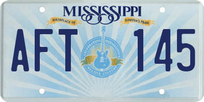 MS license plate AFT145