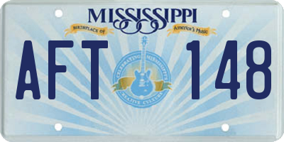 MS license plate AFT148