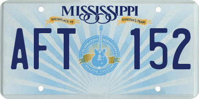 MS license plate AFT152