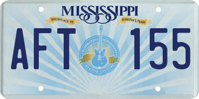 MS license plate AFT155