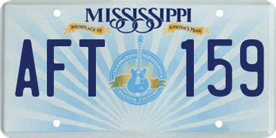 MS license plate AFT159