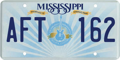 MS license plate AFT162