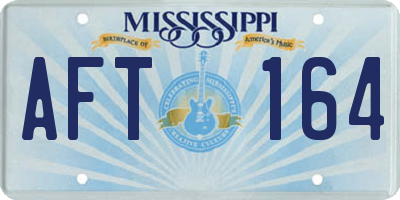 MS license plate AFT164