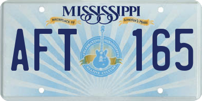 MS license plate AFT165