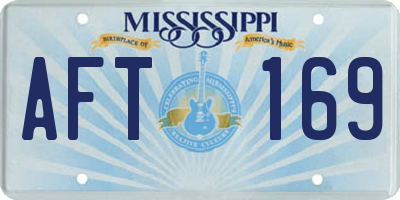 MS license plate AFT169