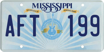 MS license plate AFT199