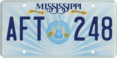 MS license plate AFT248
