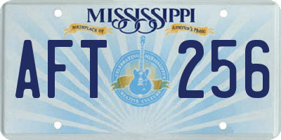 MS license plate AFT256