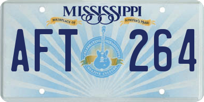 MS license plate AFT264