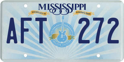MS license plate AFT272