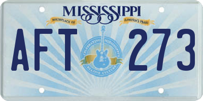 MS license plate AFT273