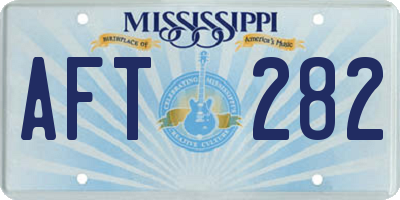 MS license plate AFT282