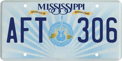 MS license plate AFT306