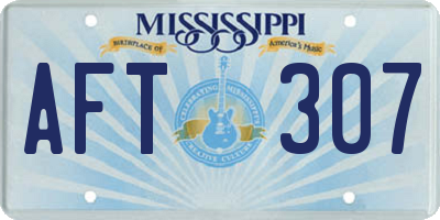 MS license plate AFT307