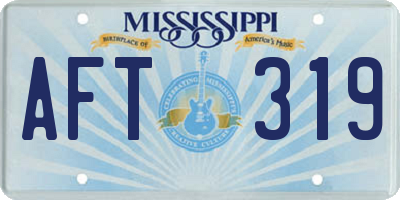 MS license plate AFT319