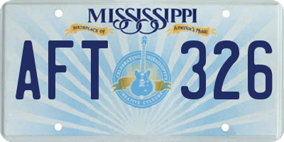 MS license plate AFT326