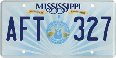 MS license plate AFT327