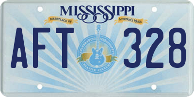 MS license plate AFT328