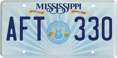 MS license plate AFT330