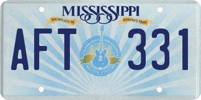 MS license plate AFT331