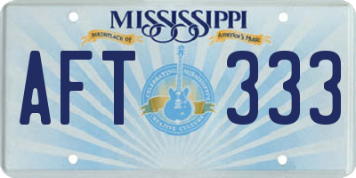 MS license plate AFT333