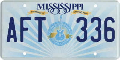 MS license plate AFT336