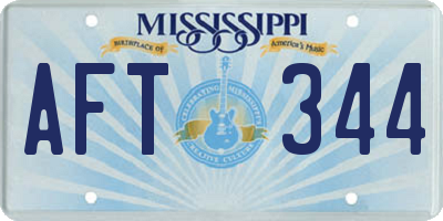 MS license plate AFT344