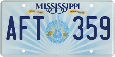 MS license plate AFT359