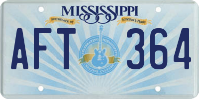 MS license plate AFT364