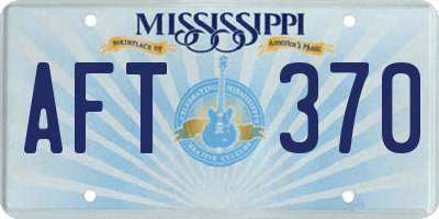 MS license plate AFT370