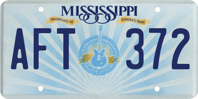 MS license plate AFT372