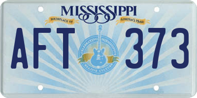 MS license plate AFT373