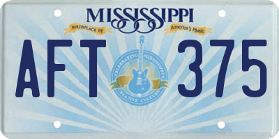 MS license plate AFT375