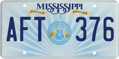 MS license plate AFT376