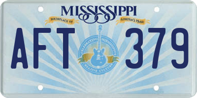MS license plate AFT379