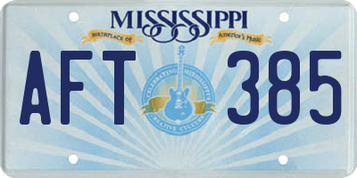MS license plate AFT385