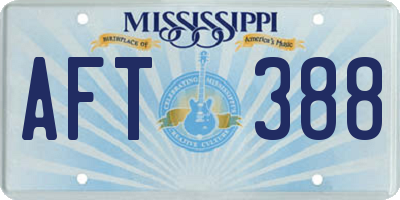 MS license plate AFT388