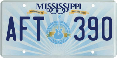 MS license plate AFT390