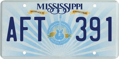 MS license plate AFT391