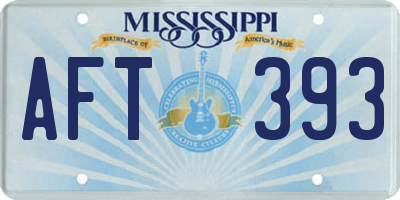MS license plate AFT393