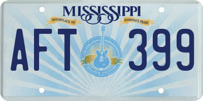 MS license plate AFT399