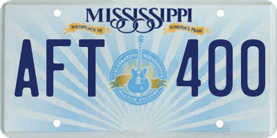 MS license plate AFT400