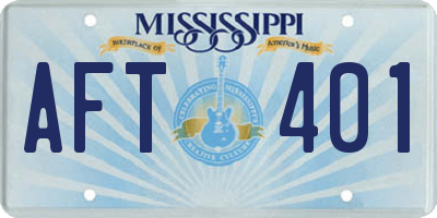MS license plate AFT401