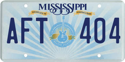 MS license plate AFT404