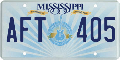 MS license plate AFT405
