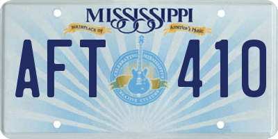 MS license plate AFT410